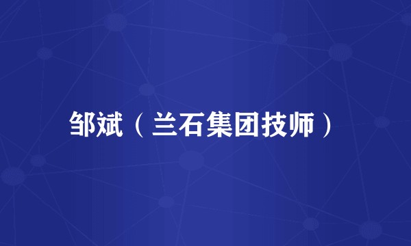 邹斌（兰石集团技师）