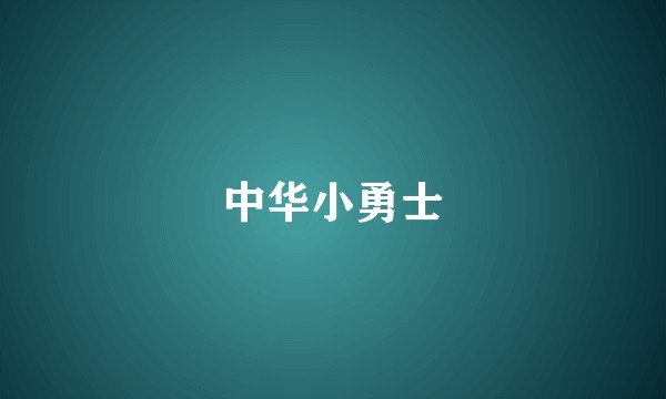 中华小勇士