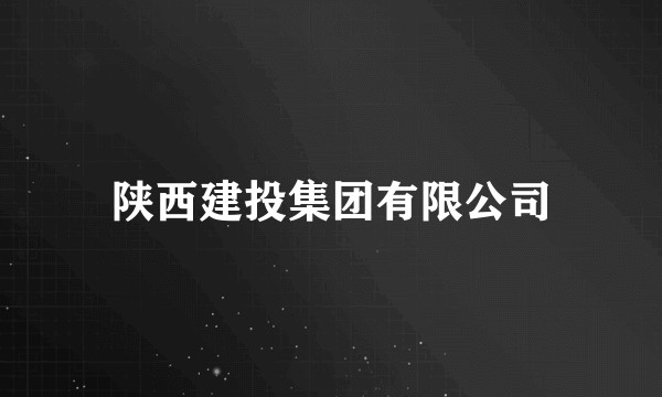 陕西建投集团有限公司