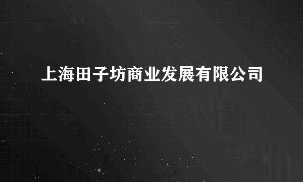 上海田子坊商业发展有限公司
