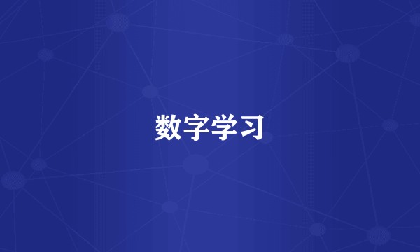 数字学习