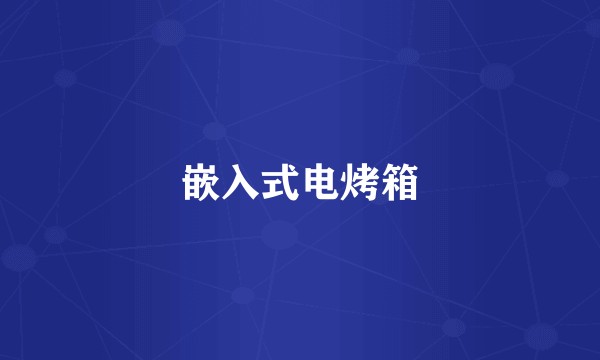 嵌入式电烤箱