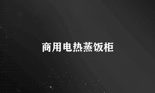 商用电热蒸饭柜