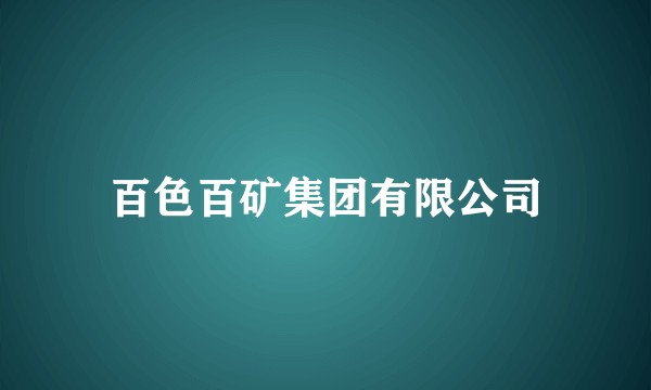 百色百矿集团有限公司