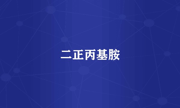 二正丙基胺