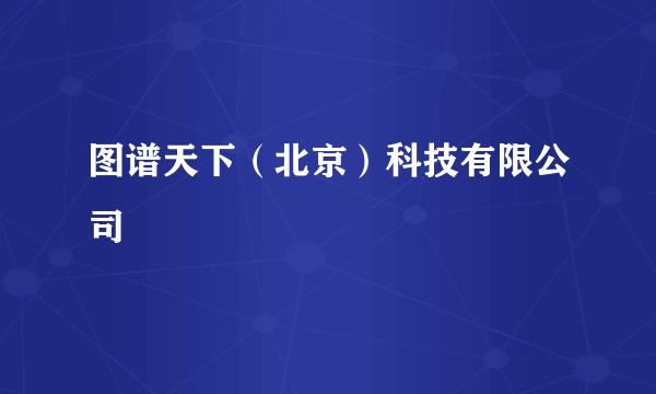 图谱天下（北京）科技有限公司