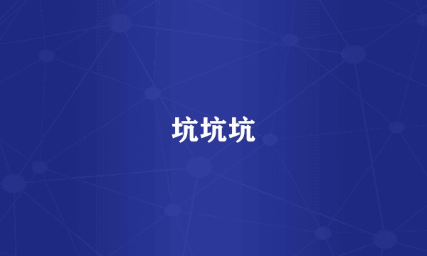 坑坑坑