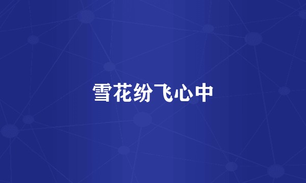 雪花纷飞心中