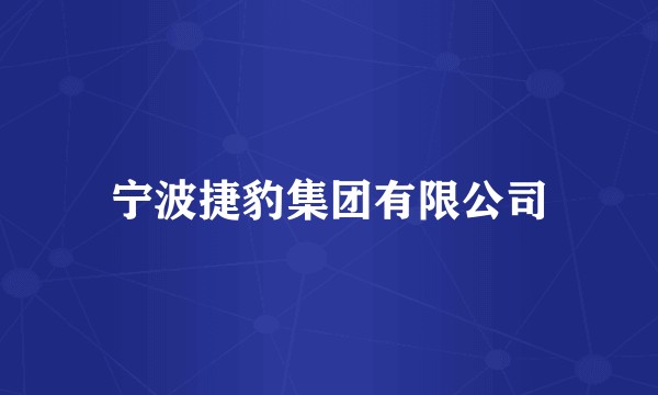 宁波捷豹集团有限公司