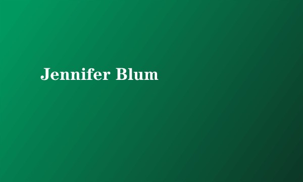 Jennifer Blum