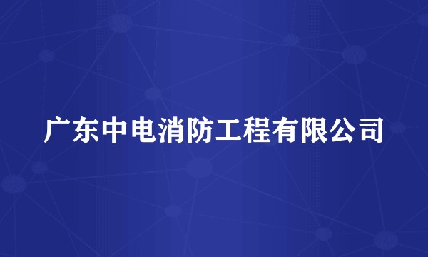 广东中电消防工程有限公司