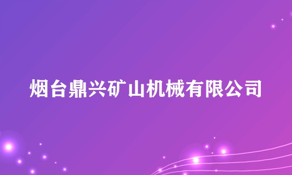 烟台鼎兴矿山机械有限公司