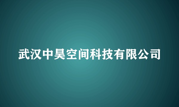 武汉中昊空间科技有限公司