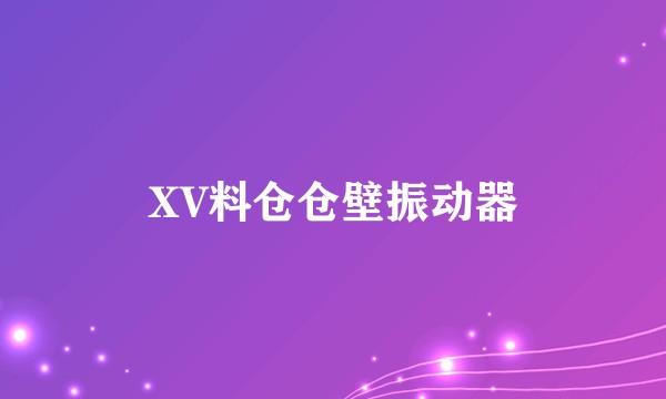XV料仓仓壁振动器