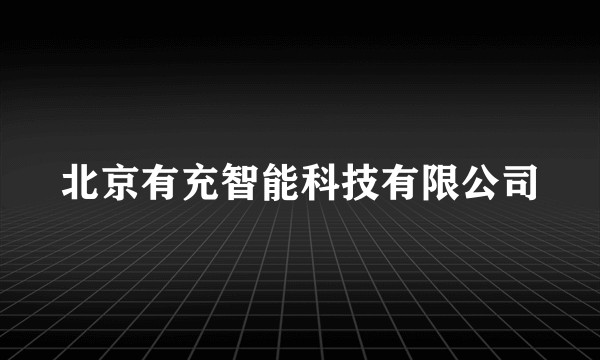 北京有充智能科技有限公司