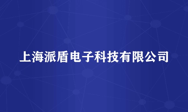 上海派盾电子科技有限公司