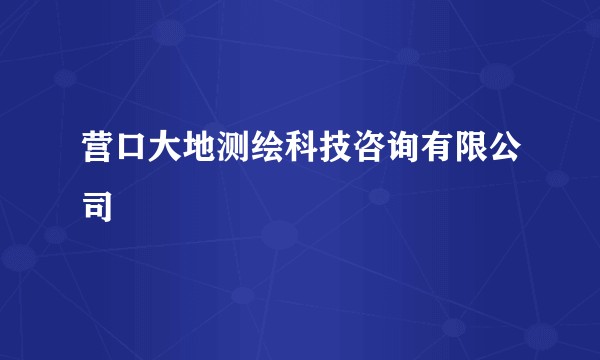 营口大地测绘科技咨询有限公司