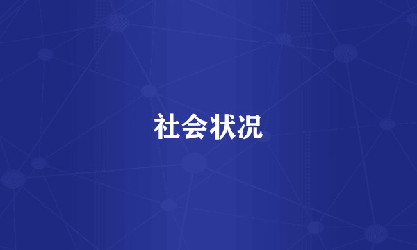 社会状况