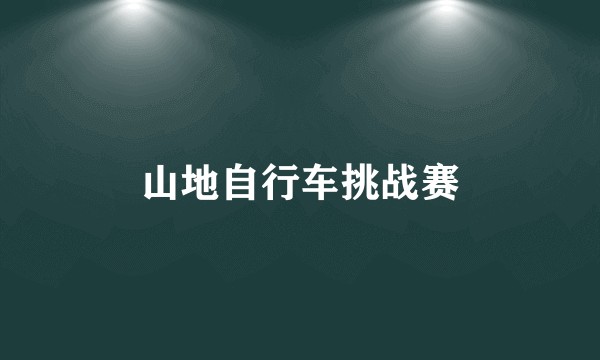 山地自行车挑战赛