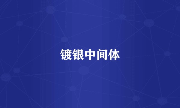 镀银中间体
