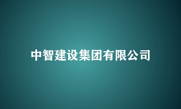 中智建设集团有限公司