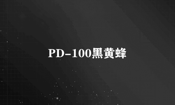 PD-100黑黄蜂