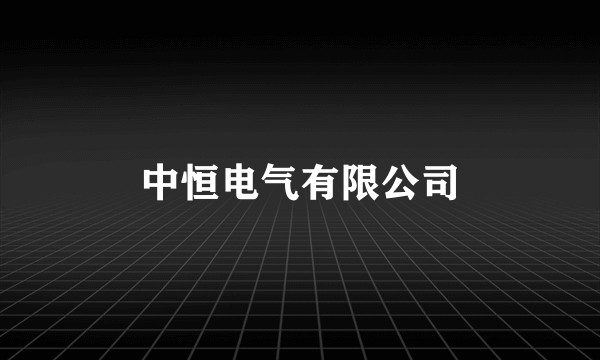 中恒电气有限公司