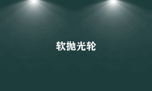 软抛光轮
