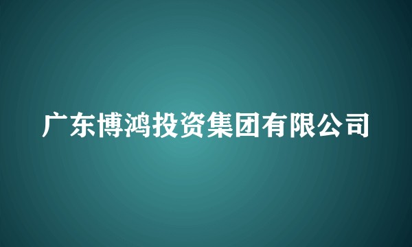 广东博鸿投资集团有限公司