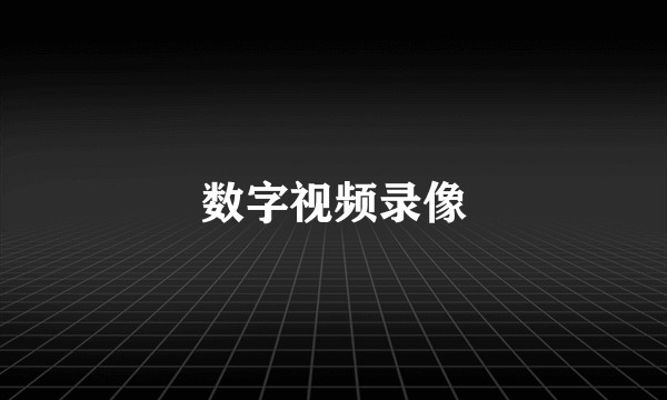 数字视频录像