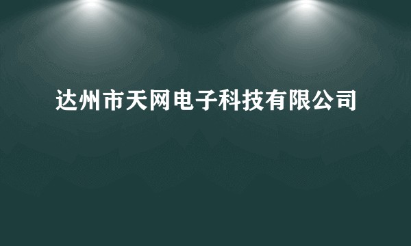 达州市天网电子科技有限公司