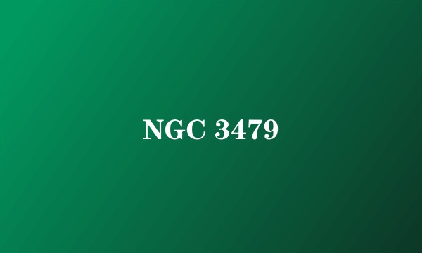 NGC 3479