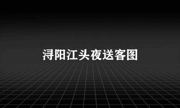 浔阳江头夜送客图