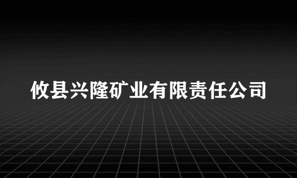 攸县兴隆矿业有限责任公司