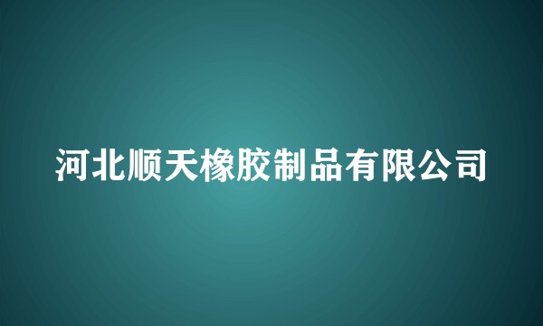 河北顺天橡胶制品有限公司