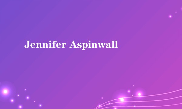 Jennifer Aspinwall