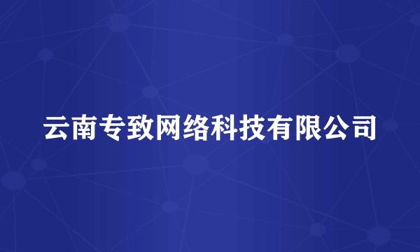 云南专致网络科技有限公司