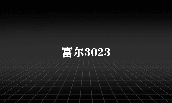 富尔3023