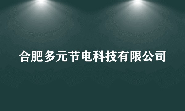 合肥多元节电科技有限公司