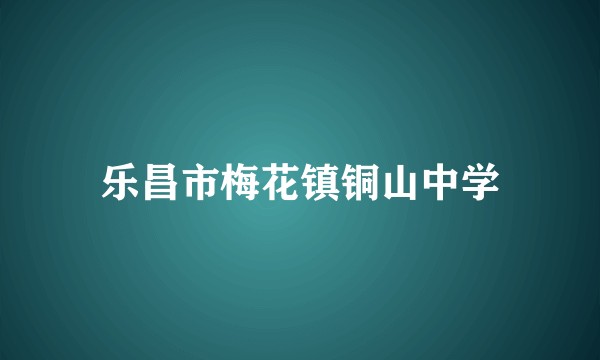 乐昌市梅花镇铜山中学