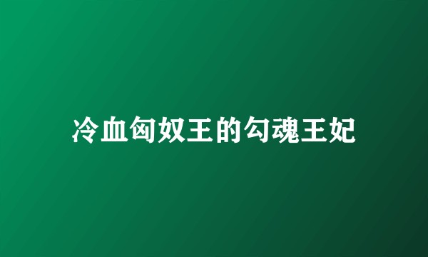 冷血匈奴王的勾魂王妃