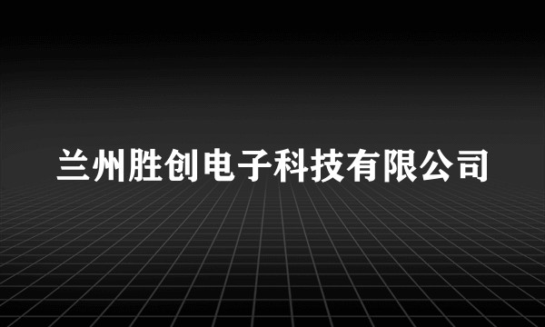 兰州胜创电子科技有限公司