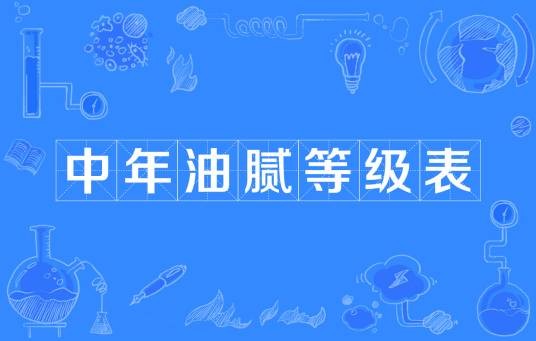 中年油腻等级表