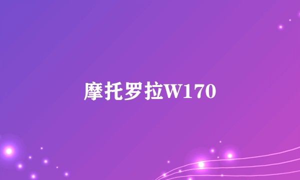 摩托罗拉W170