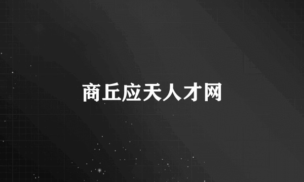 商丘应天人才网