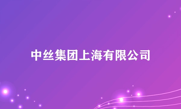 中丝集团上海有限公司