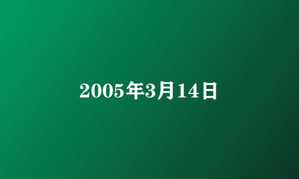 2005年3月14日