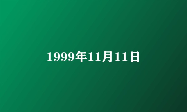 1999年11月11日