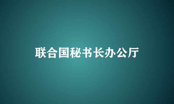 联合国秘书长办公厅
