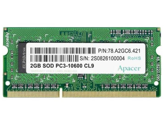 宇瞻2G DDR3 1333 笔记本